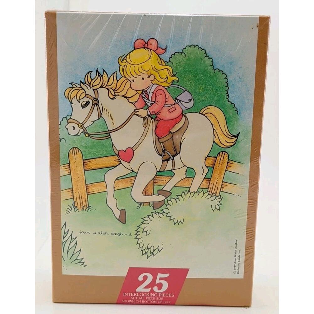 Vintage 1989 Joan Walsh Anglund Springbok 25 Piece Jigsaw Puzzle Fancy Free Pony